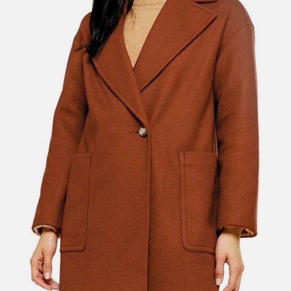 Topshop Jackets & Blazers - Topshop Carly Coat Size 10 NWT